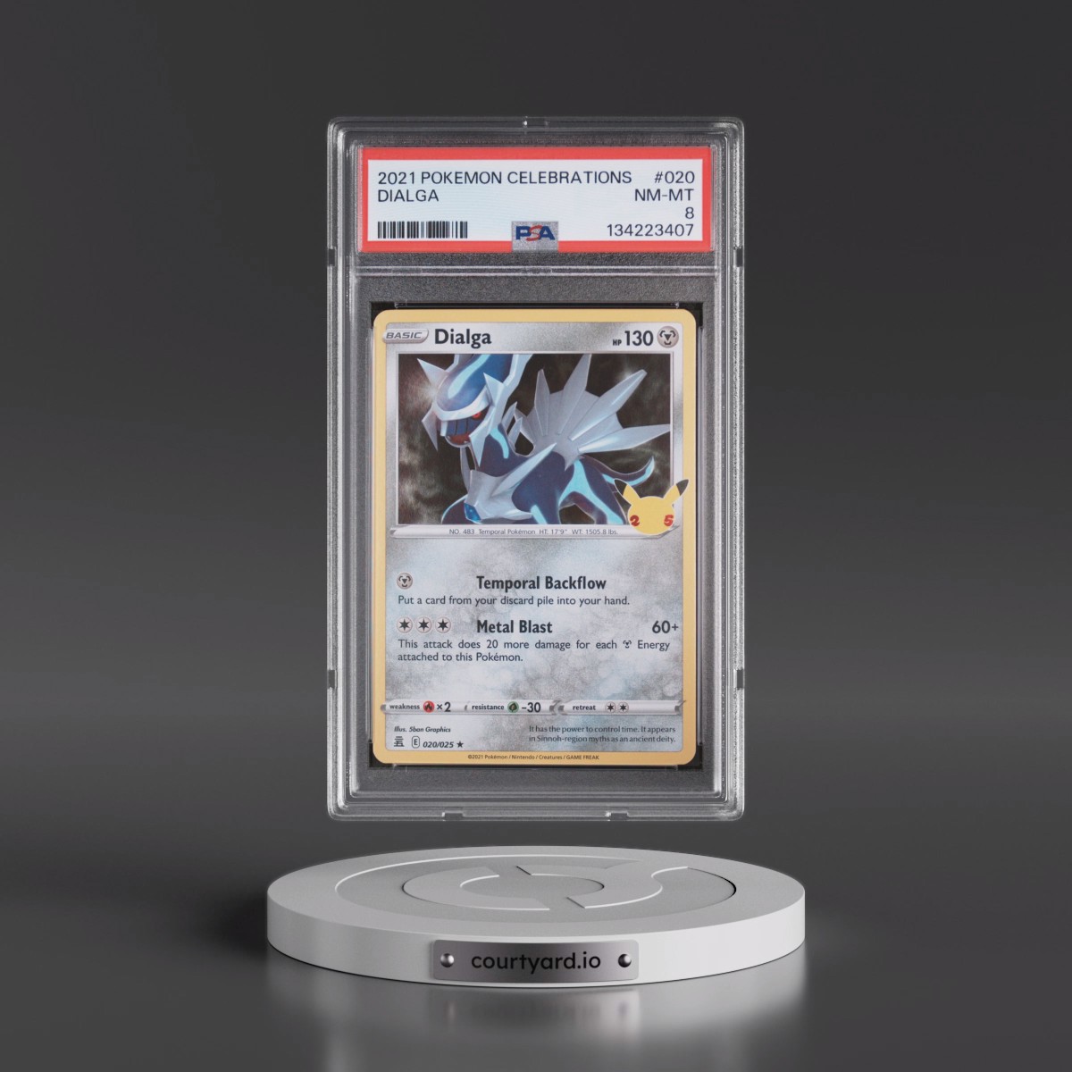 2021 Pokémon Celebrations #020 Dialga (PSA 8 NM-MT)