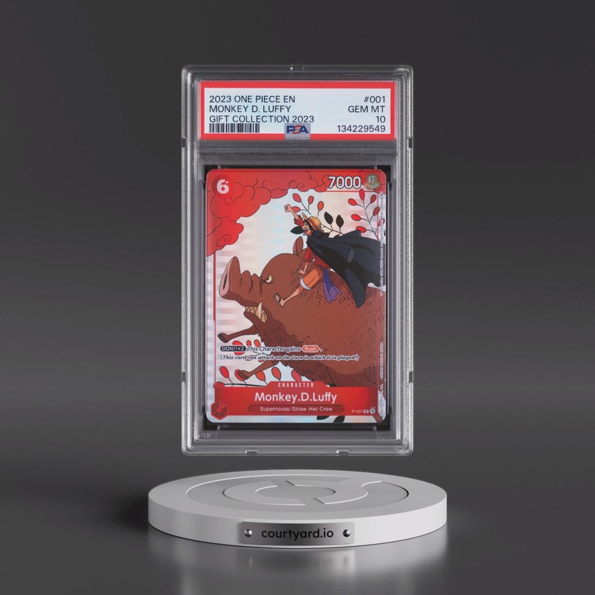 2023 One Piece Gift Collection 2023 #001 Monkey D. Luffy (PSA 10 GEM MINT) - Photo