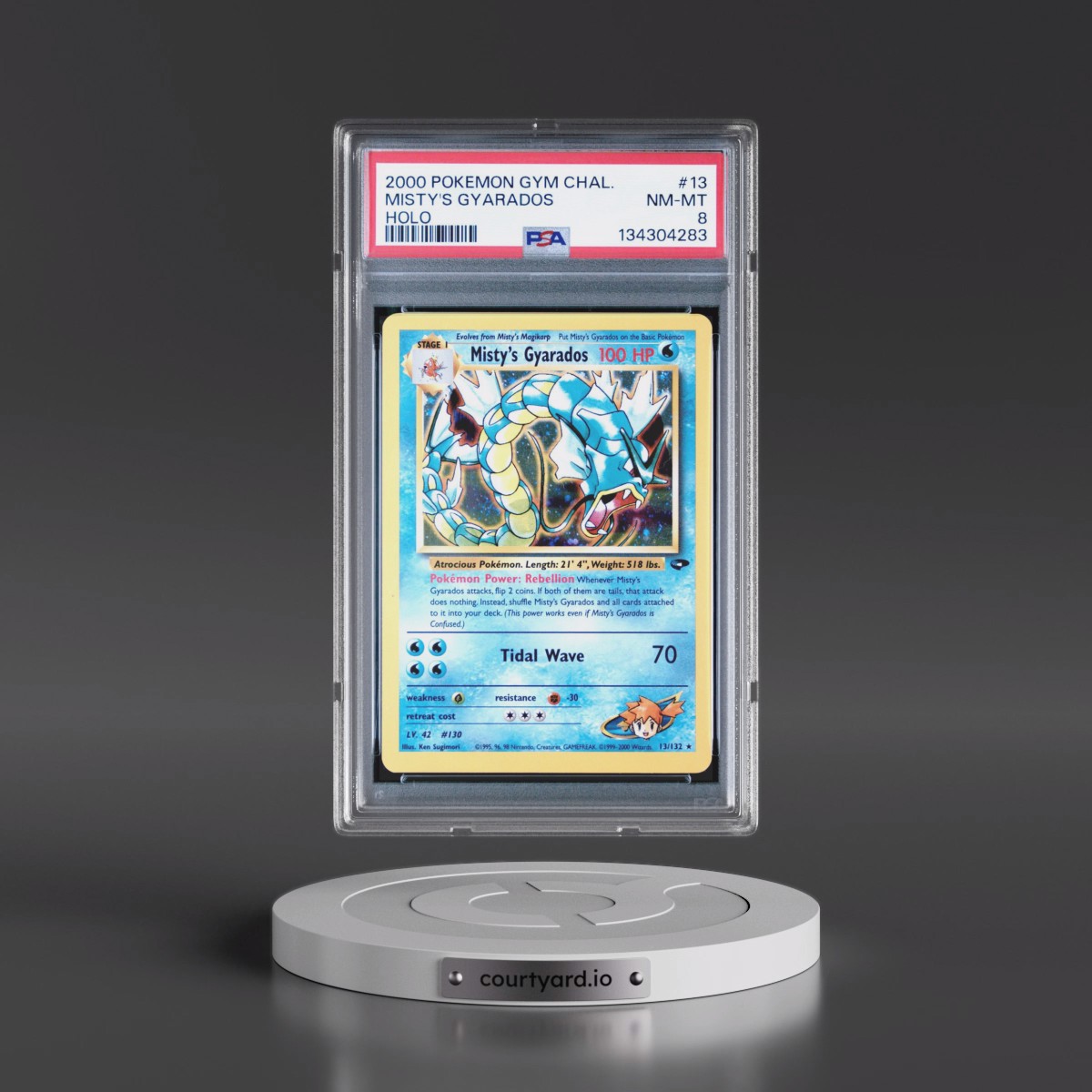 2000 Pokémon Gym Challenge #13 Misty's Gyarados - Holo (PSA 8 NM-MT)