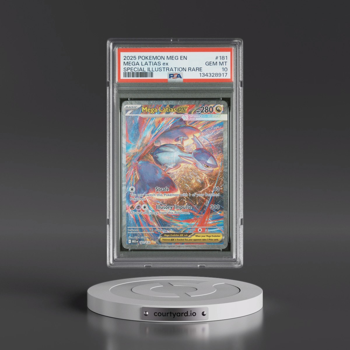 2025 Pokémon Meg EN-Mega Evolution #181 Mega Latias EX - Holo Special Illustration Rare (PSA 10 GEM MINT)