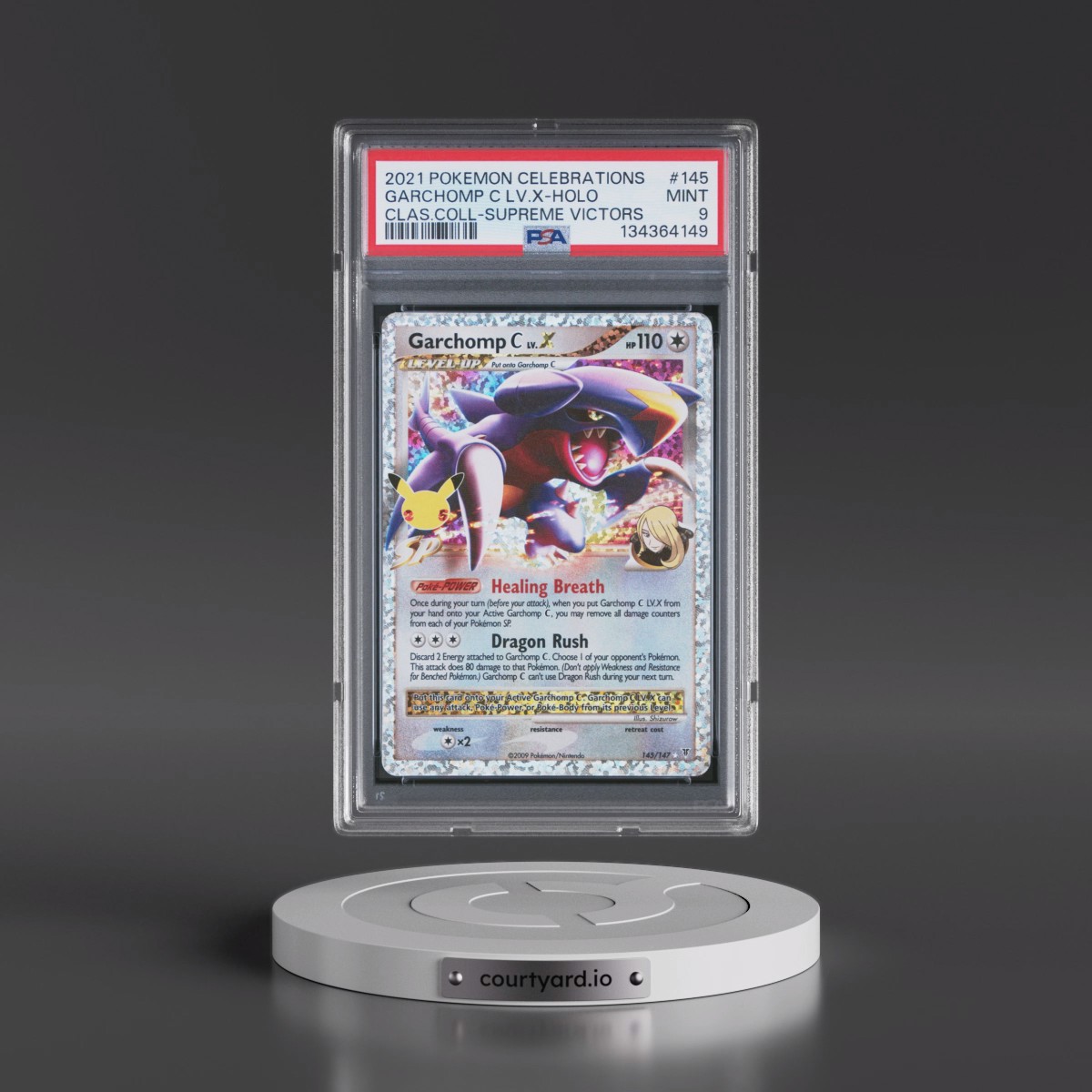 2021 Pokémon Celebrations Classic Collection #145 Garchomp C LV.X - Holo (PSA 9 MINT)