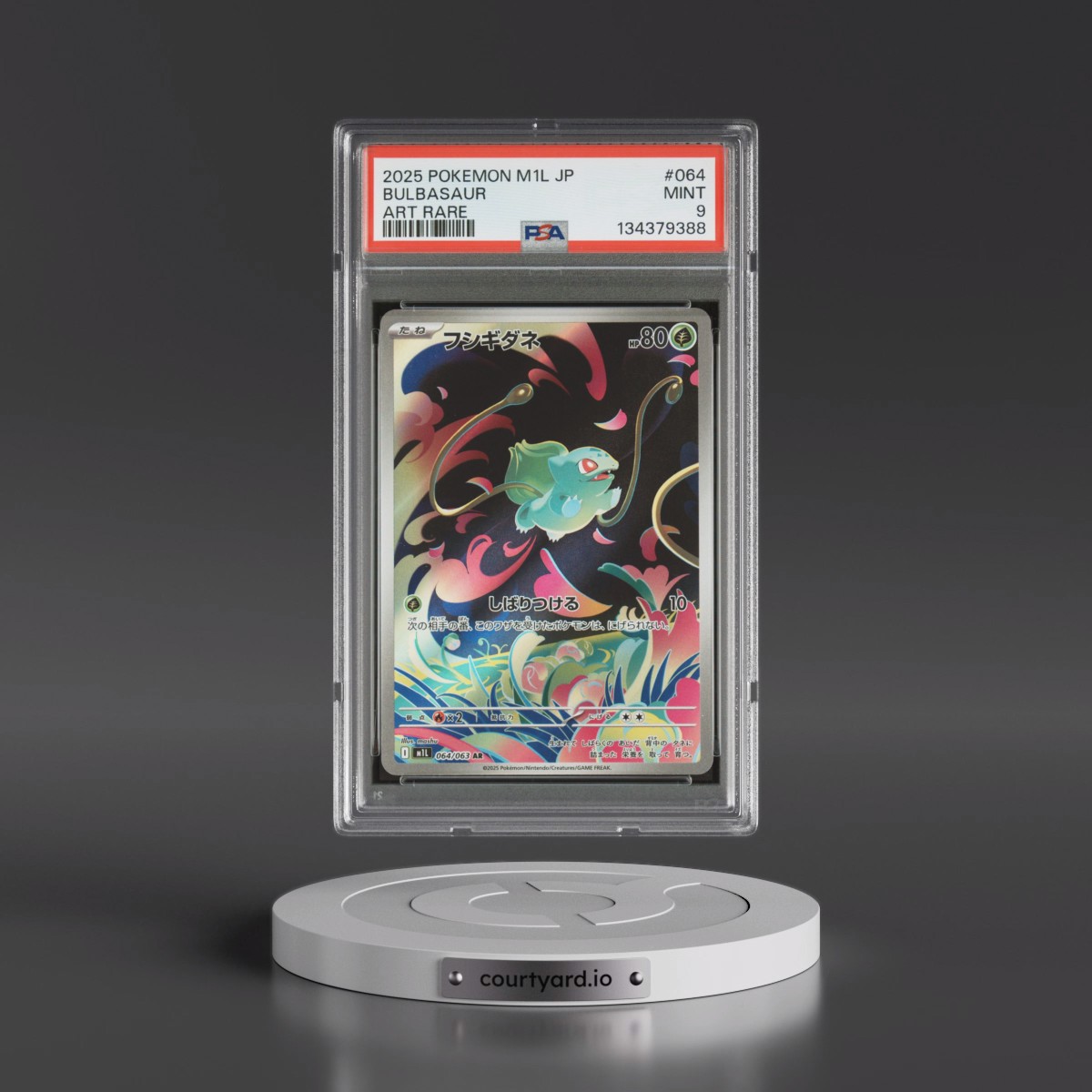 2025 Pokémon M1l-Mega Brave #064 Bulbasaur - Art Rare (PSA 9 MINT)