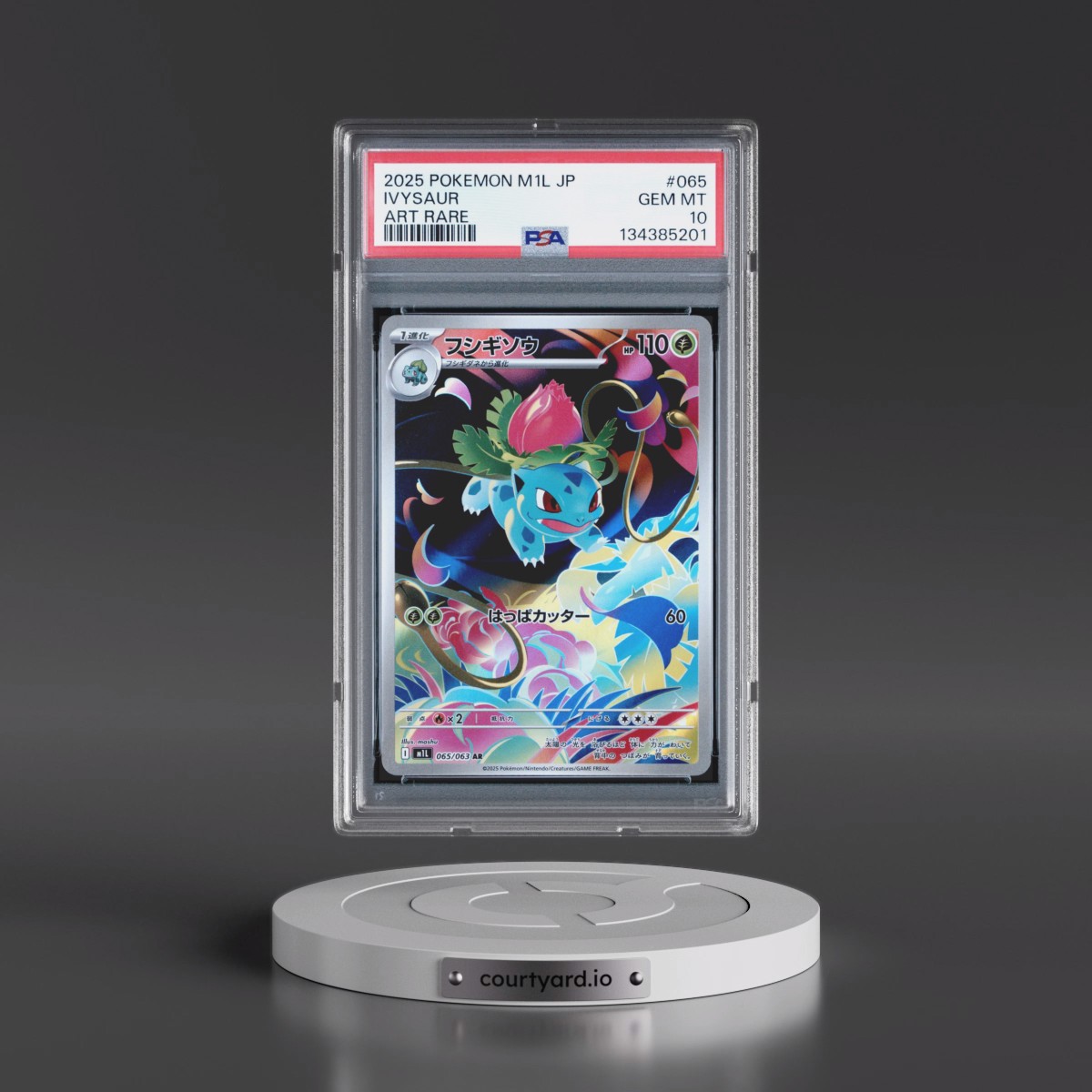 2025 Pokémon M1l-Mega Brave #065 Ivysaur - Art Rare (PSA 10 GEM MINT)