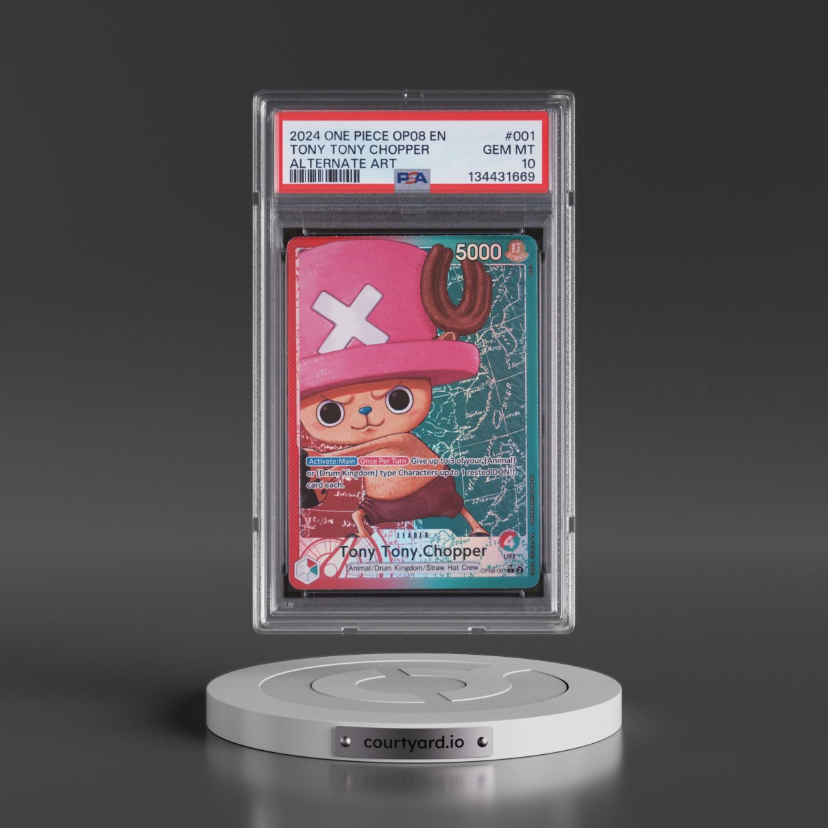 2024 One Piece Two Legends #001 Tony Tony Chopper - Alternate Art (PSA 10 GEM MINT)