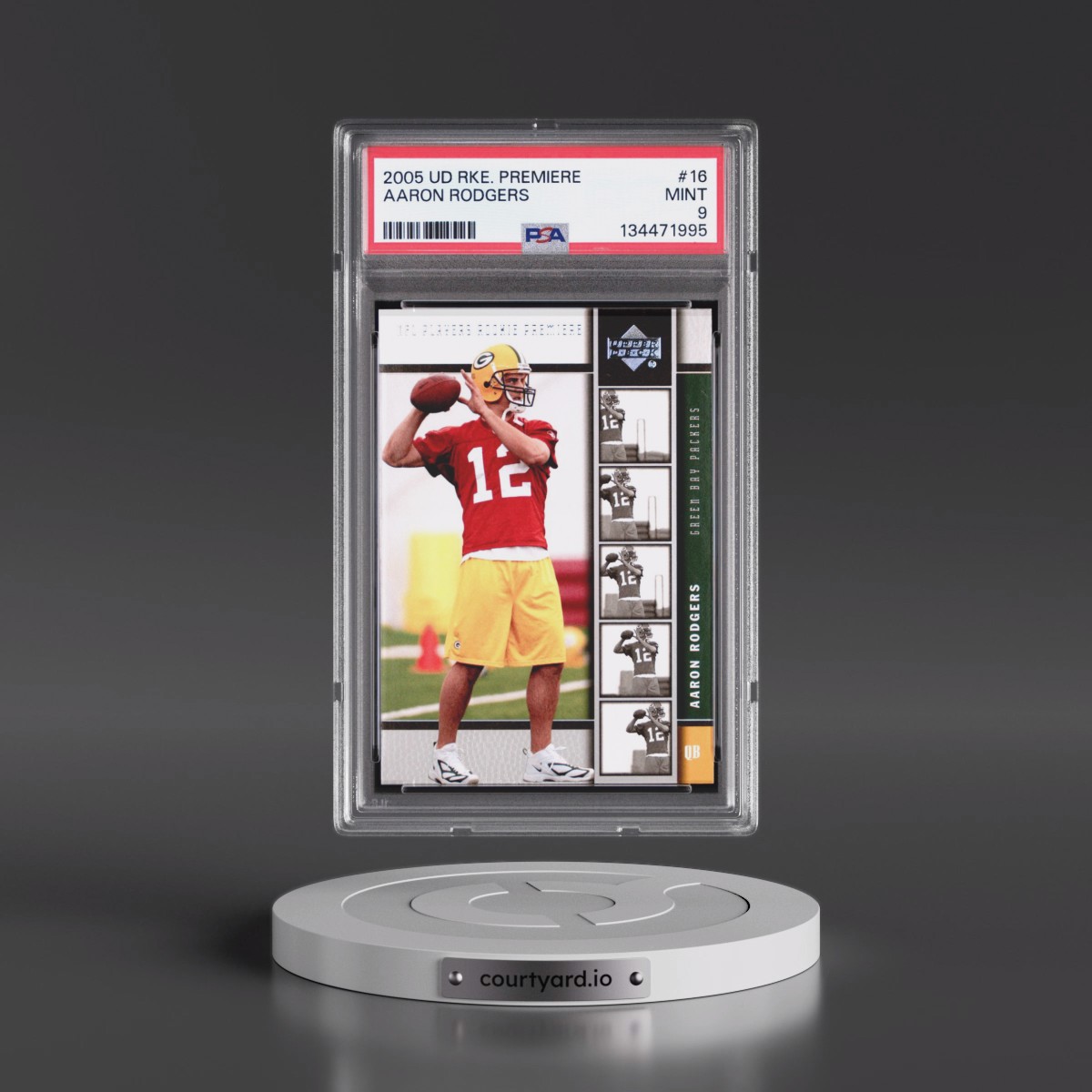 2005 Upper Deck Rookie Premiere #16 Aaron Rodgers (PSA 9 MINT)