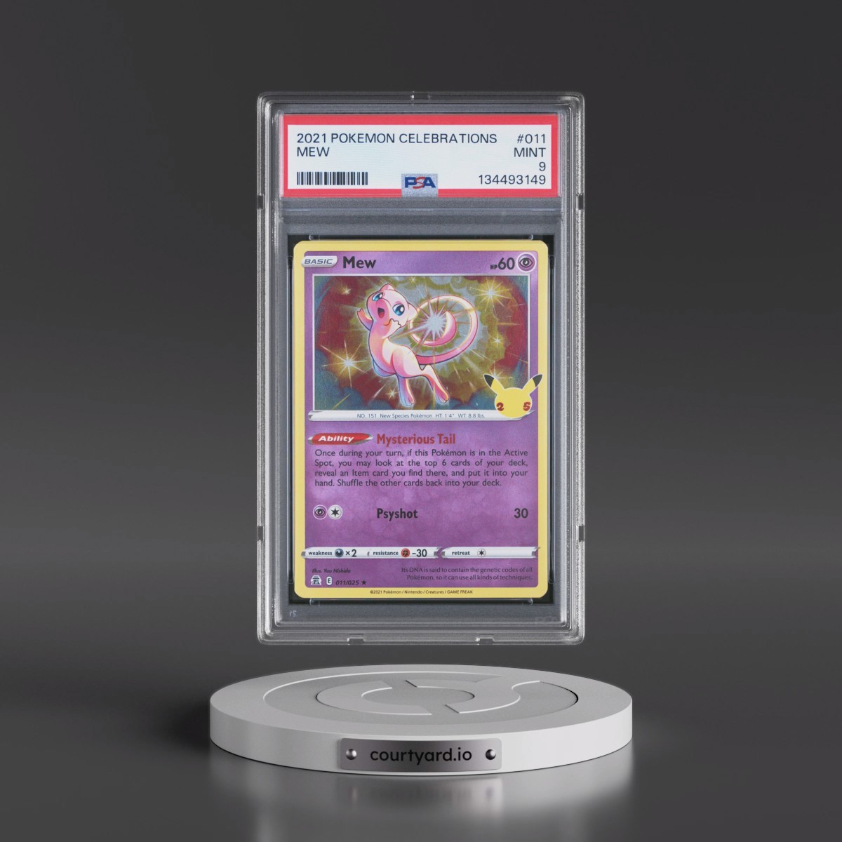 2021 Pokémon Celebrations #011 Mew (PSA 9 MINT)