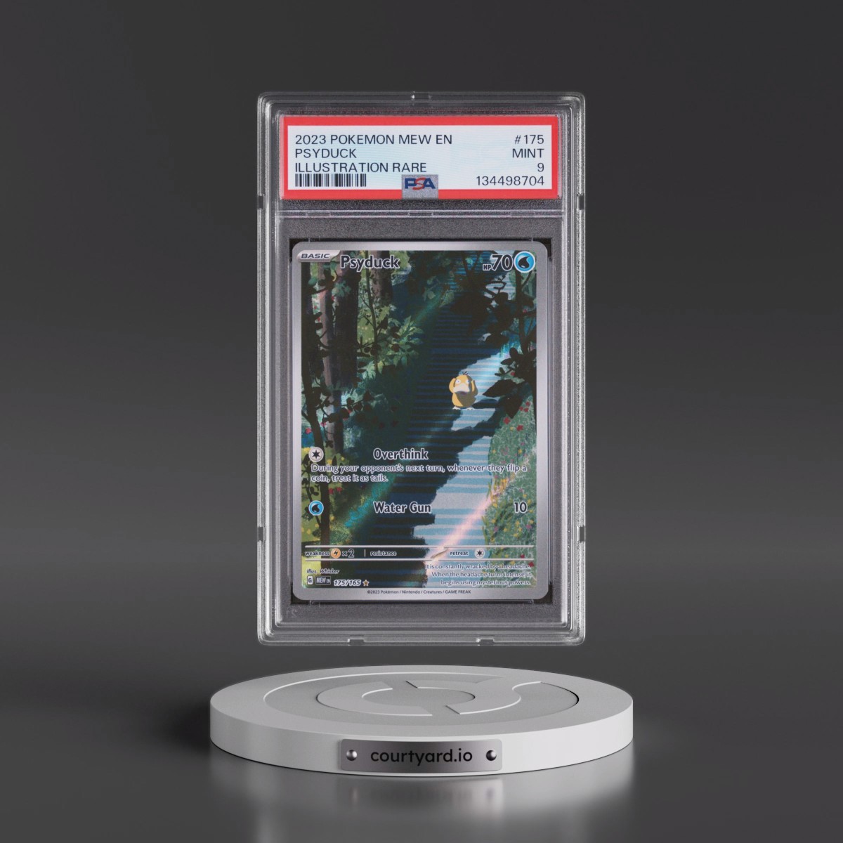 2023 Pokémon Mew EN-151 #175 Psyduck - Illustration Rare (PSA 9 MINT)