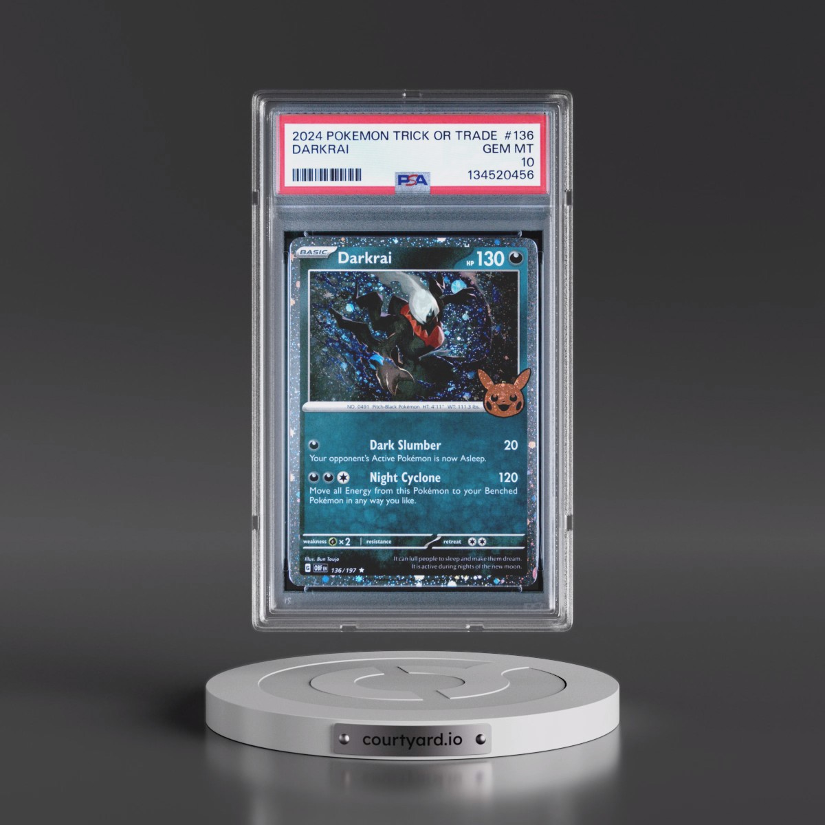 2024 Pokémon Trick or Trade #136 Darkrai (PSA 10 GEM MINT)