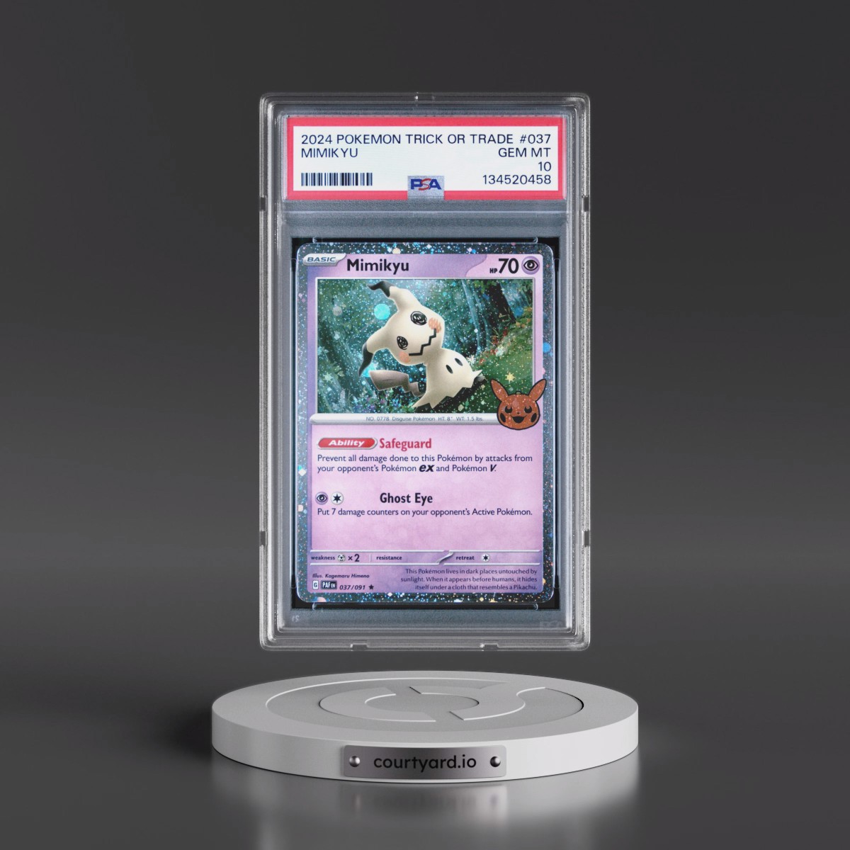 2024 Pokémon Trick or Trade #037 Mimikyu (PSA 10 GEM MINT)