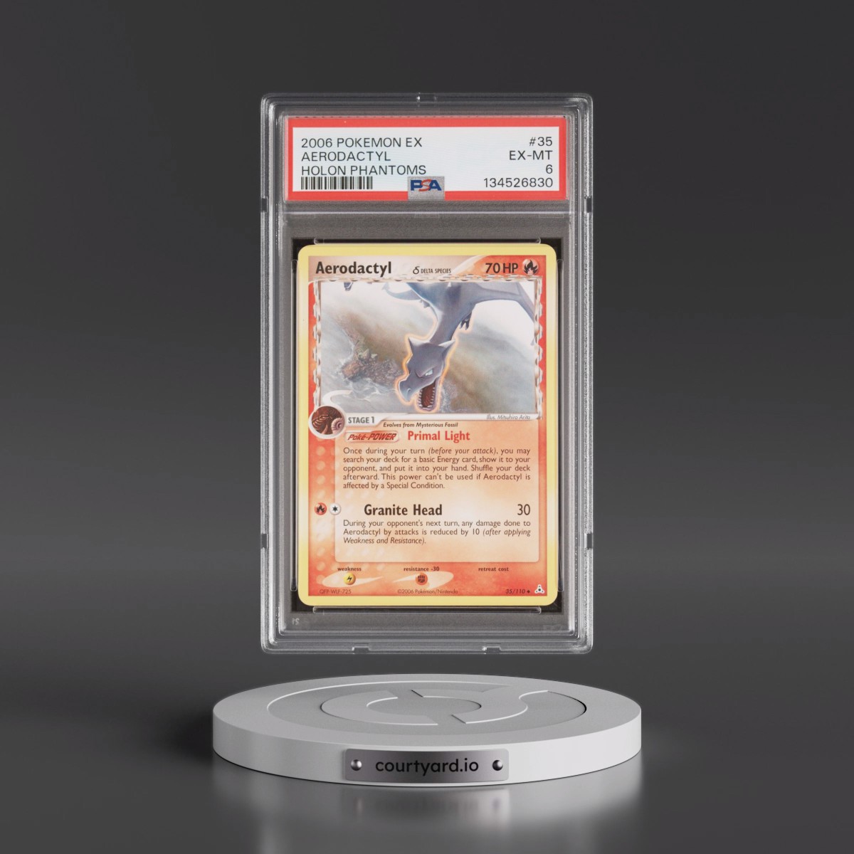 2006 Pokémon EX Holon Phantoms #35 Aerodactyl (PSA 6 EX-MT)
