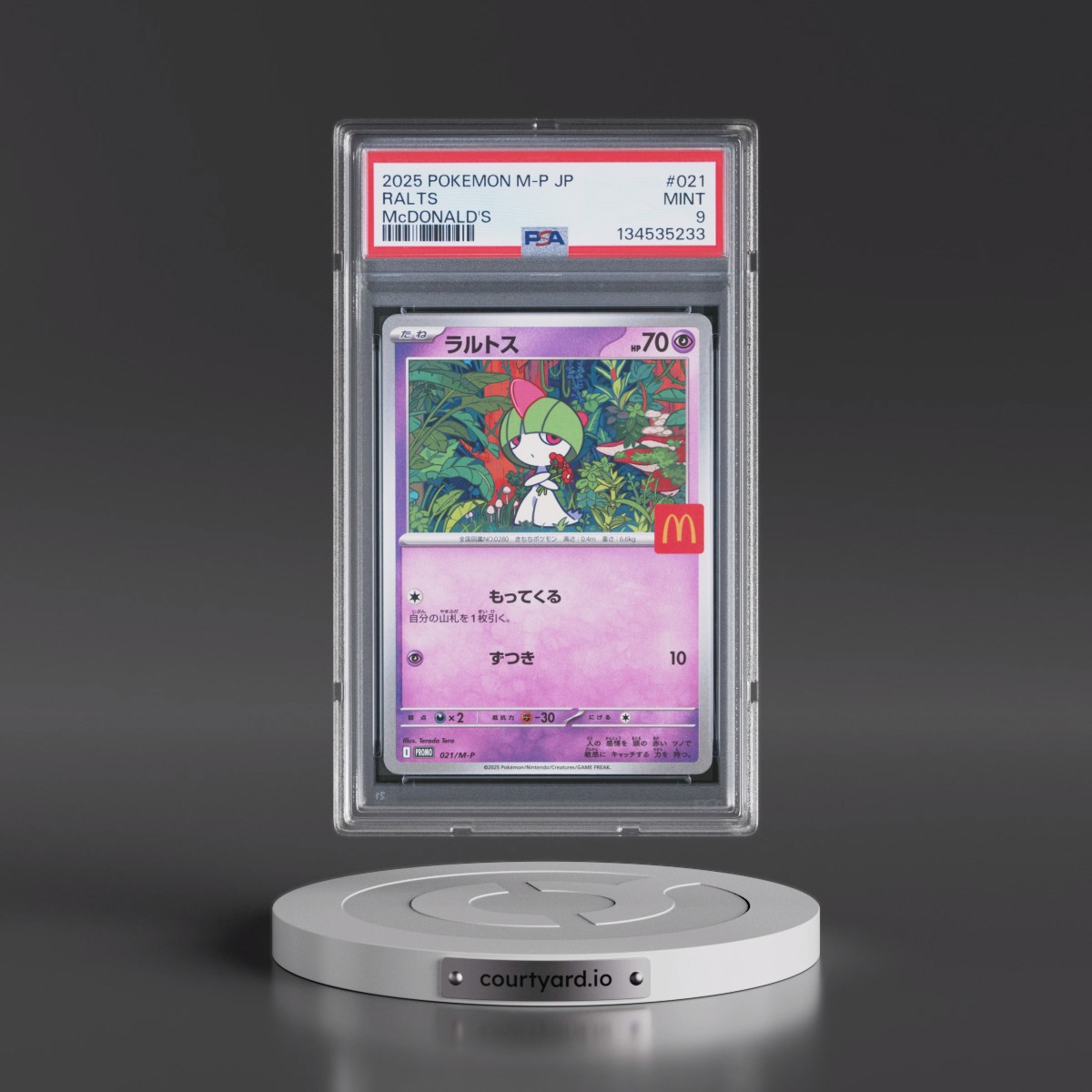 2025 Pokémon M-P Promo #021 Ralts - McDonald's (PSA 9 MINT)