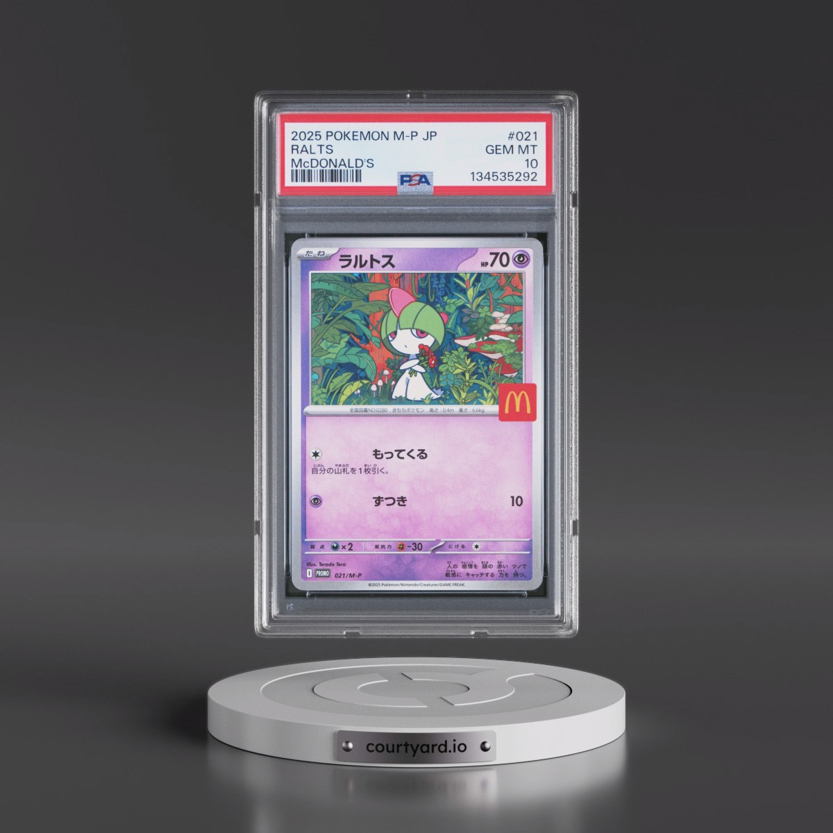 2025 Pokémon M-P Promo #021 Ralts - McDonald's (PSA 10 GEM MINT)