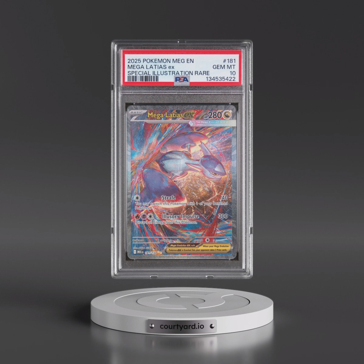 2025 Pokémon Meg EN-Mega Evolution #181 Mega Latias EX - Holo Special Illustration Rare (PSA 10 GEM MINT)