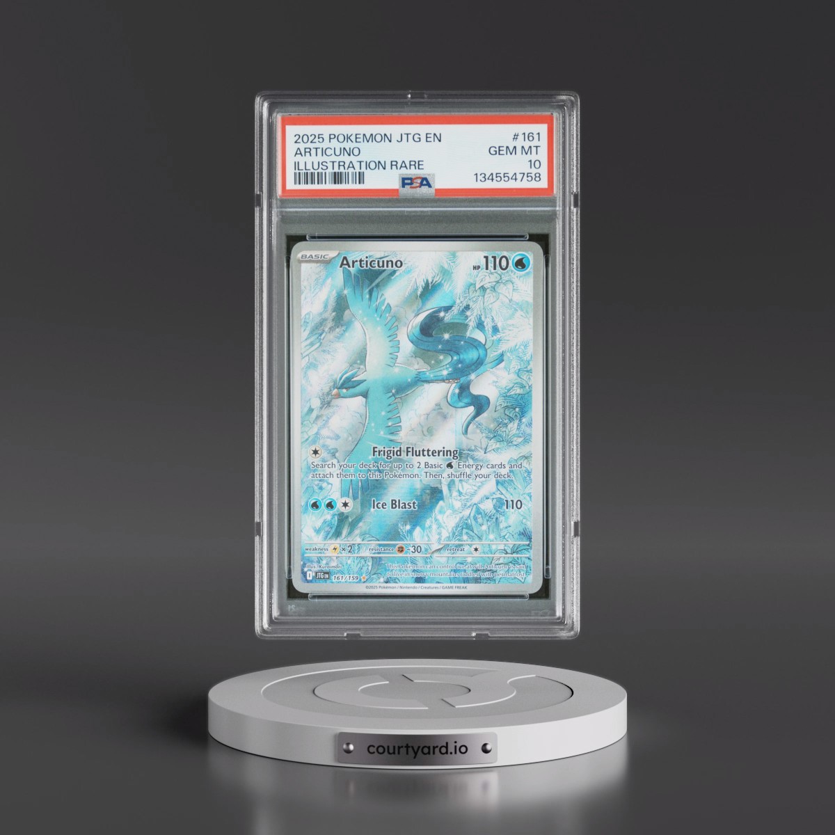 2025 Pokémon Jtg EN-Journey Together #161 Articuno - Illustration Rare (PSA 10 GEM MINT)