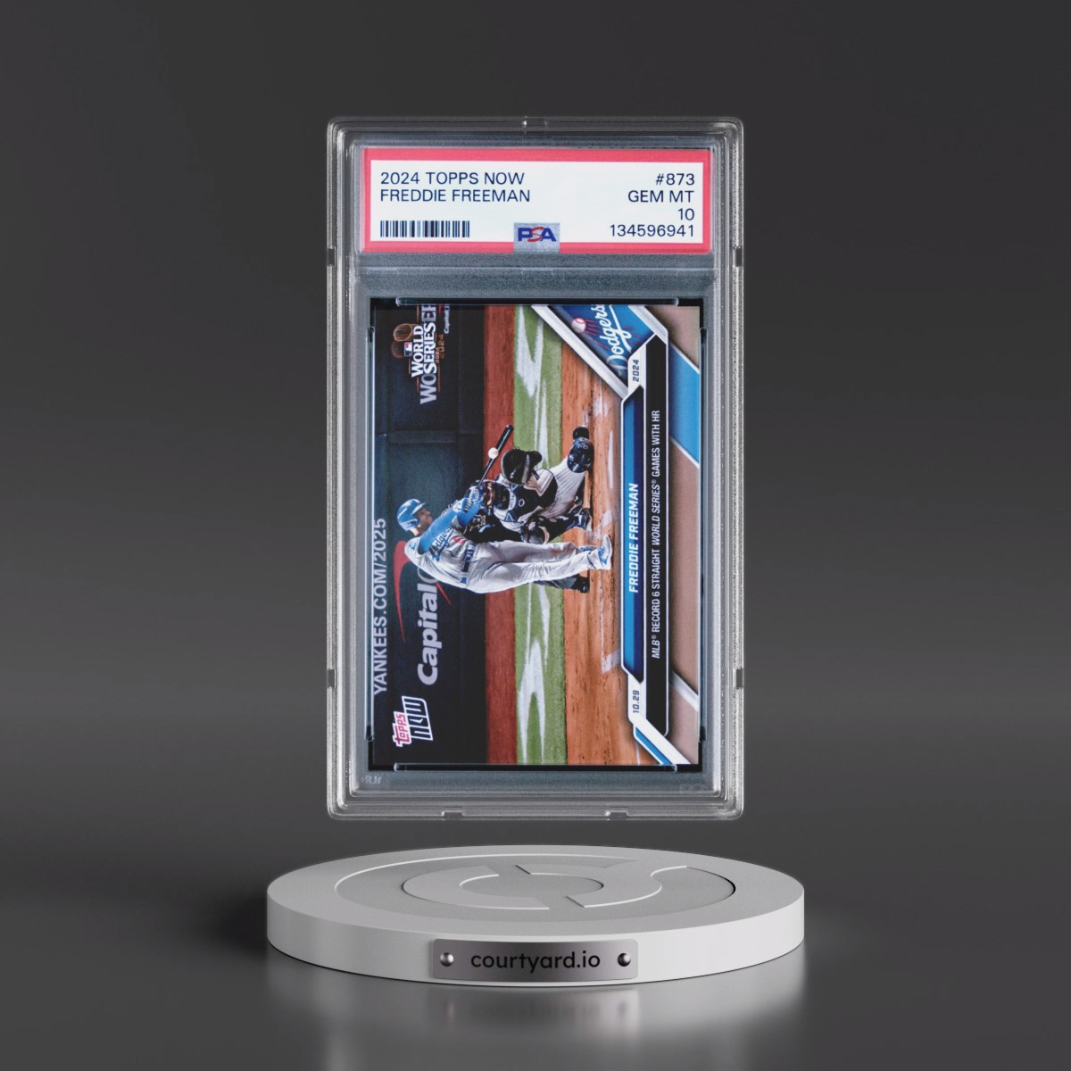 2024 Topps Now #873 Freddie Freeman (PSA 10 GEM MINT)