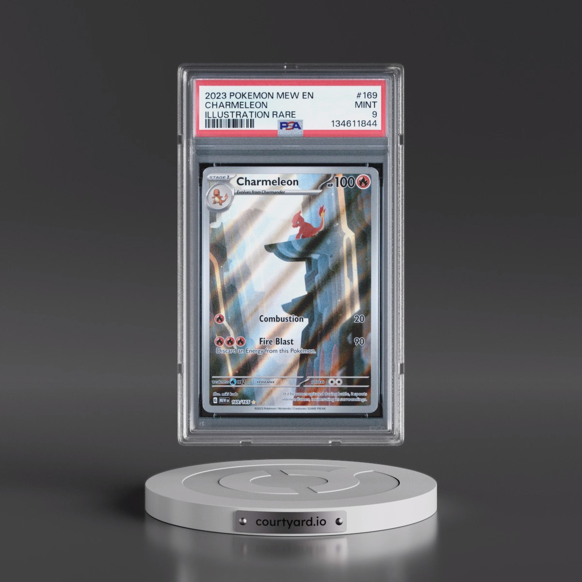 2023 Pokémon Mew EN-151 #169 Charmeleon - Illustration Rare (PSA 9 MINT)