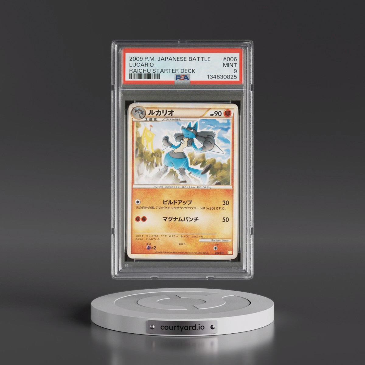2009 Pokémon Battle Starter Decks #006 Lucario - Raichu Starter Deck (PSA 9 MINT)