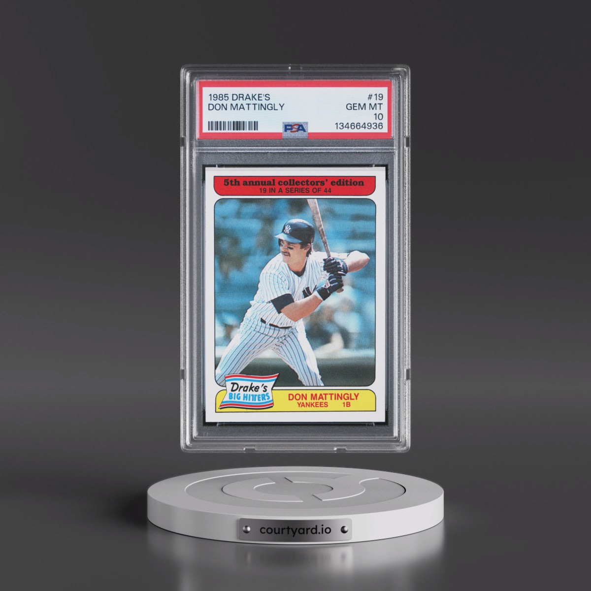 1985 Drake's #19 Don Mattingly (PSA 10 GEM MINT)