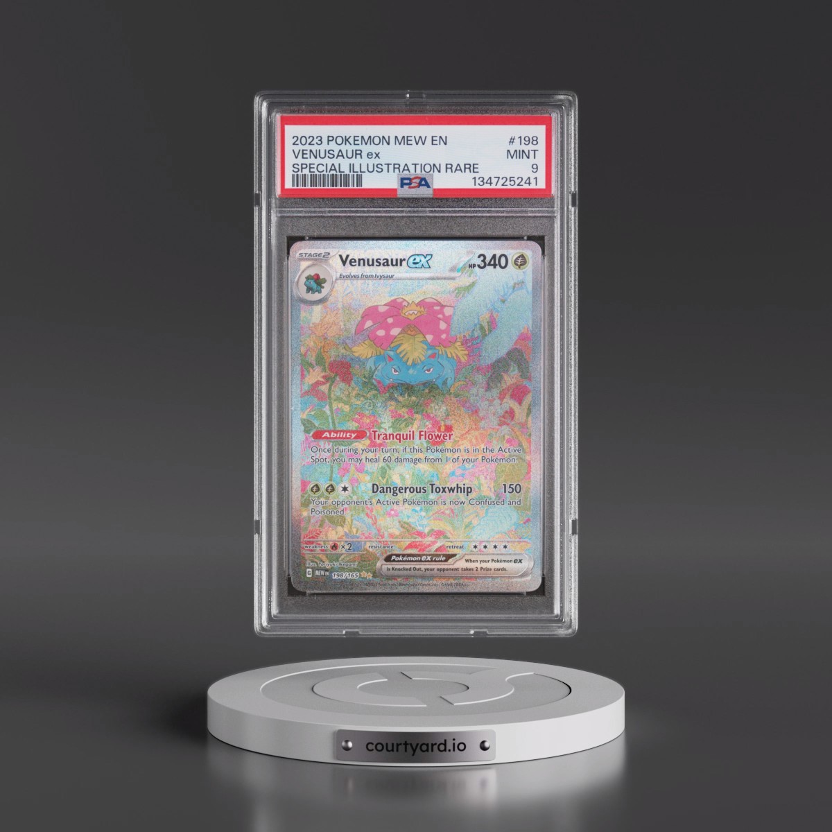 2023 Pokémon Mew EN-151 #198 Venusaur EX - Holo Special Illustration Rare (PSA 9 MINT)