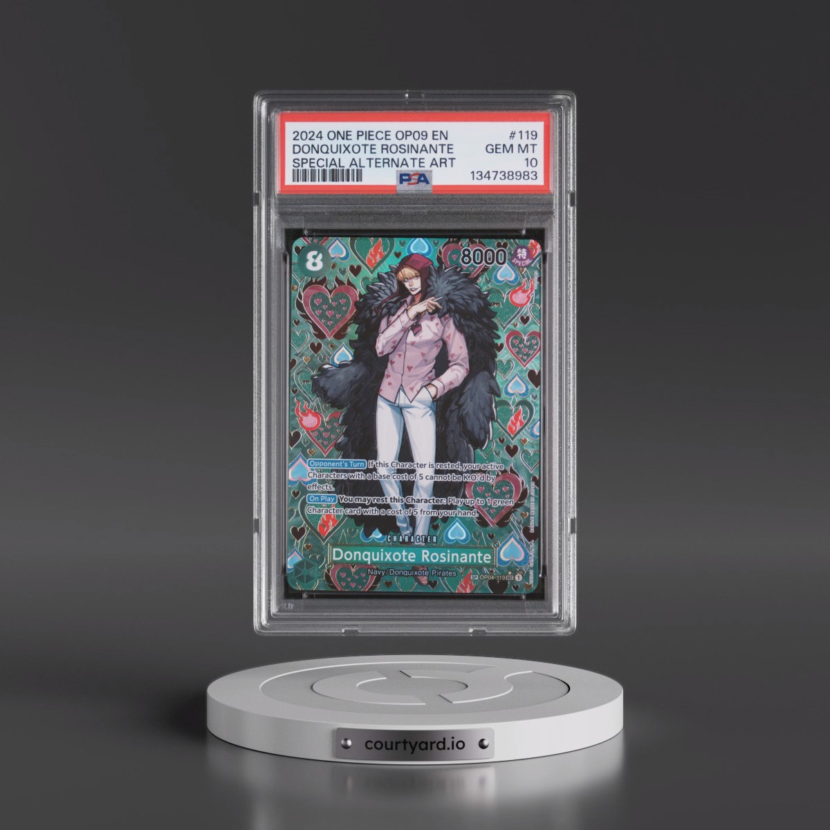 2024 One Piece OP09-Emperors in the New World #119 Donquixote Rosinante - Special Alternate Art (PSA 10 GEM MINT)