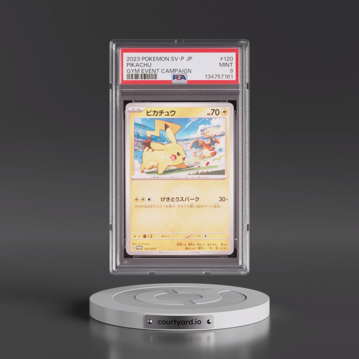 2023 Pokémon SV-P Promo Pikachu - Gym Event Campaign #120 PSA 9