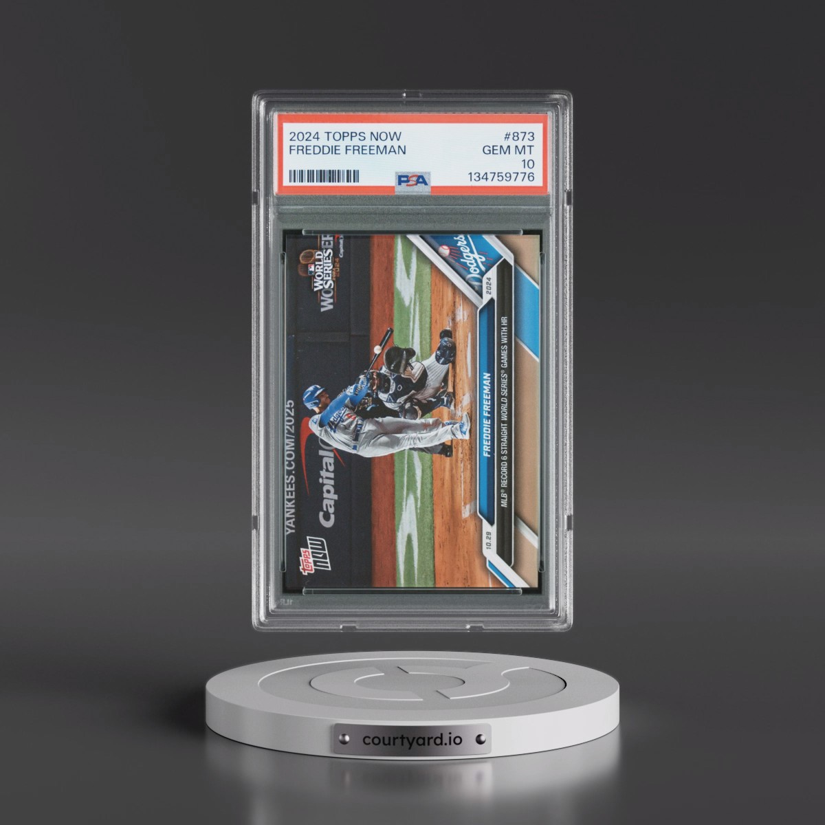 2024 Topps Now #873 Freddie Freeman (PSA 10 GEM MINT)