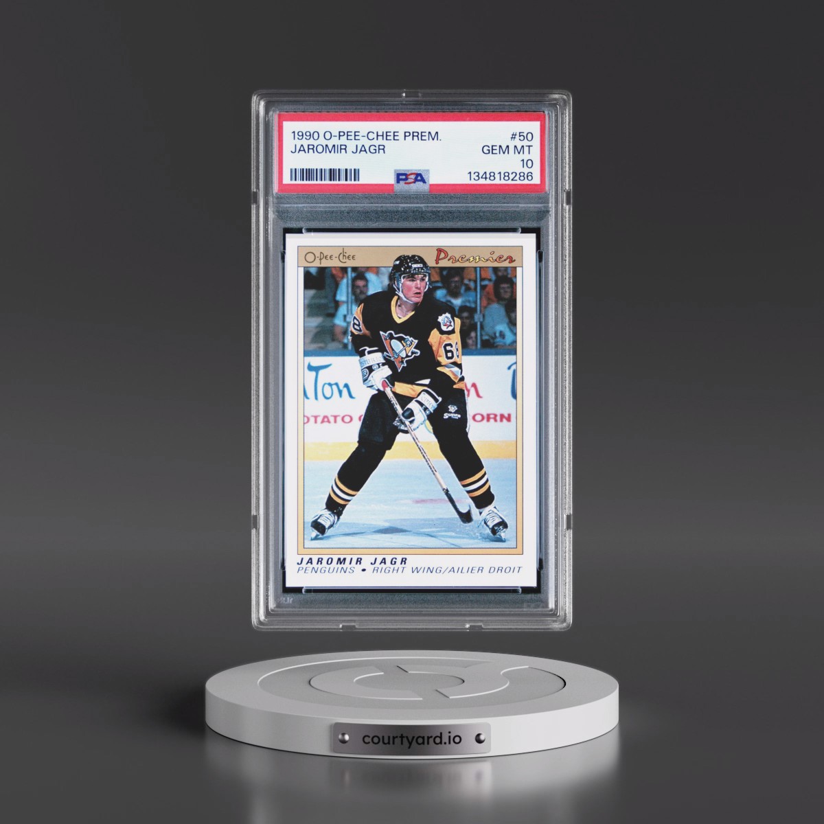 1990 O-Pee-Chee Premier #50 Jaromir Jagr (PSA 10 GEM MINT)
