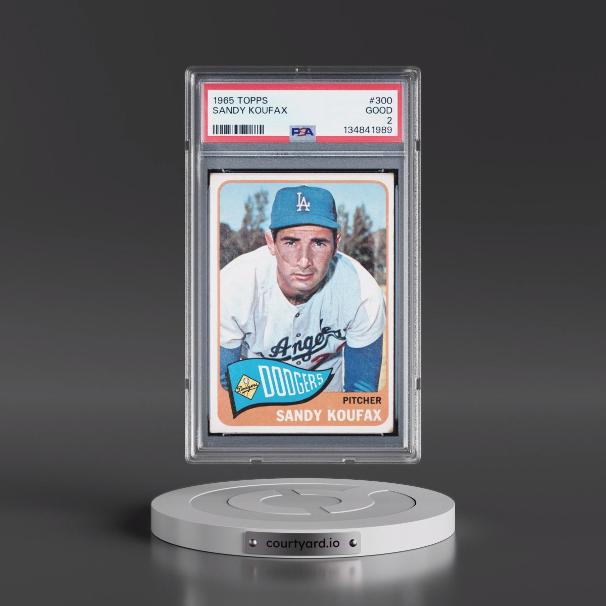 1965 Topps #300 Sandy Koufax (PSA 2 GOOD)