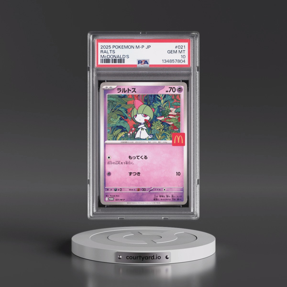 2025 Pokémon M-P Promo #021 Ralts - McDonald's (PSA 10 GEM MINT)