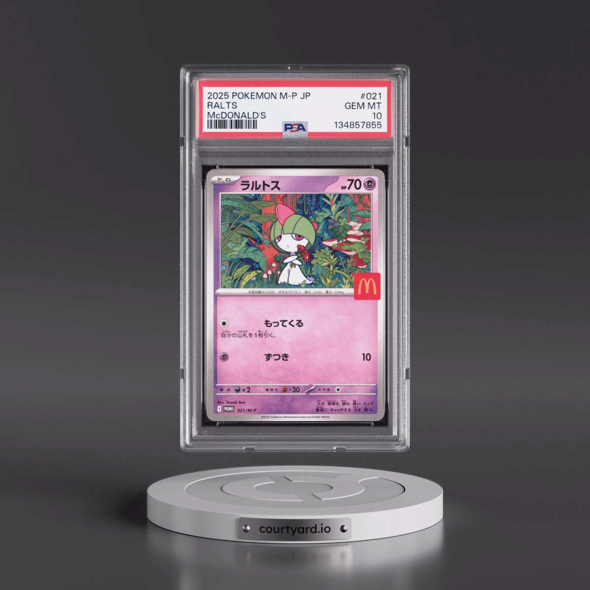 2025 Pokémon M-P Promo #021 Ralts - McDonald's (PSA 10 GEM MINT)