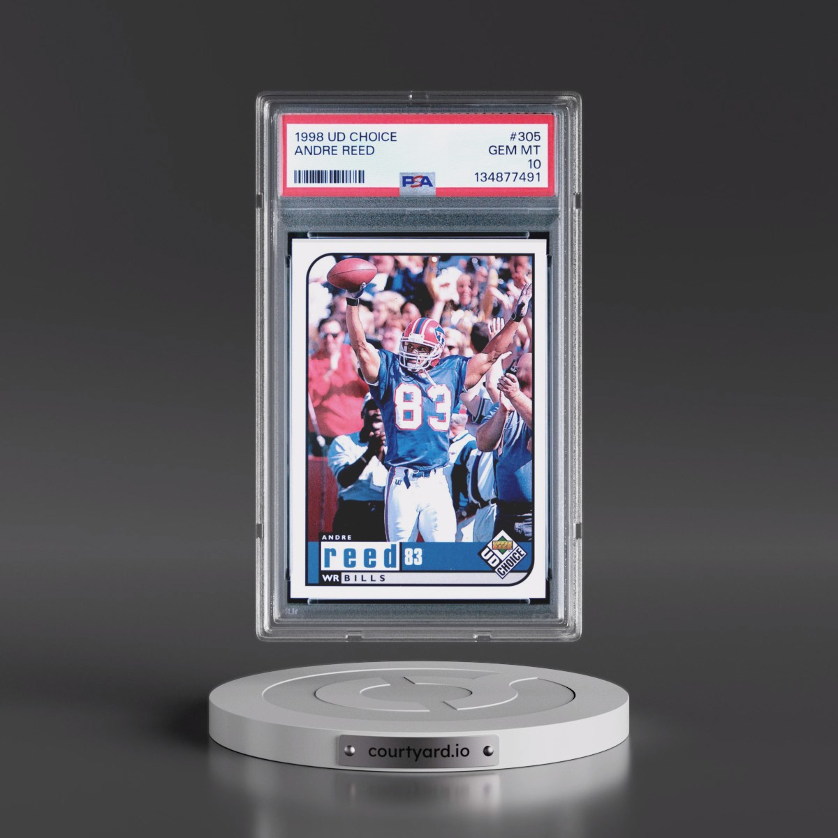 1998 UD Choice #305 Andre Reed (PSA 10 GEM MINT)
