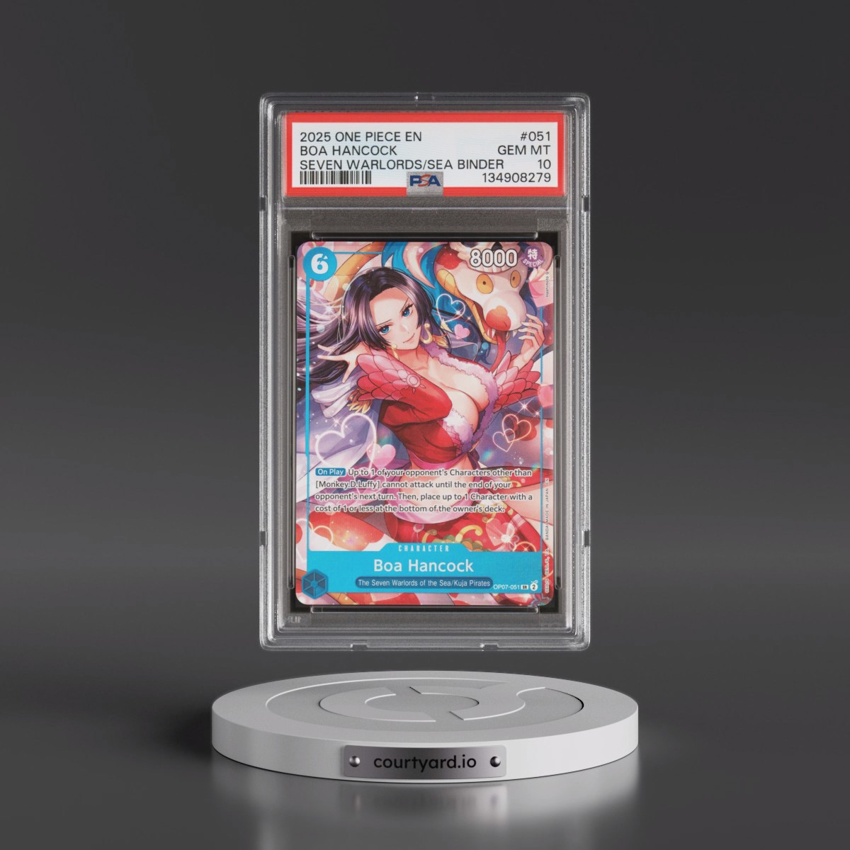 2025 One Piece Seven Warlords of the Sea Binder Set #051 Boa Hancock (PSA 10 GEM MINT)