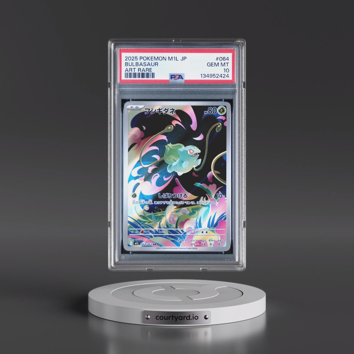 2025 Pokémon M1l-Mega Brave #064 Bulbasaur - Art Rare (PSA 10 GEM MINT)