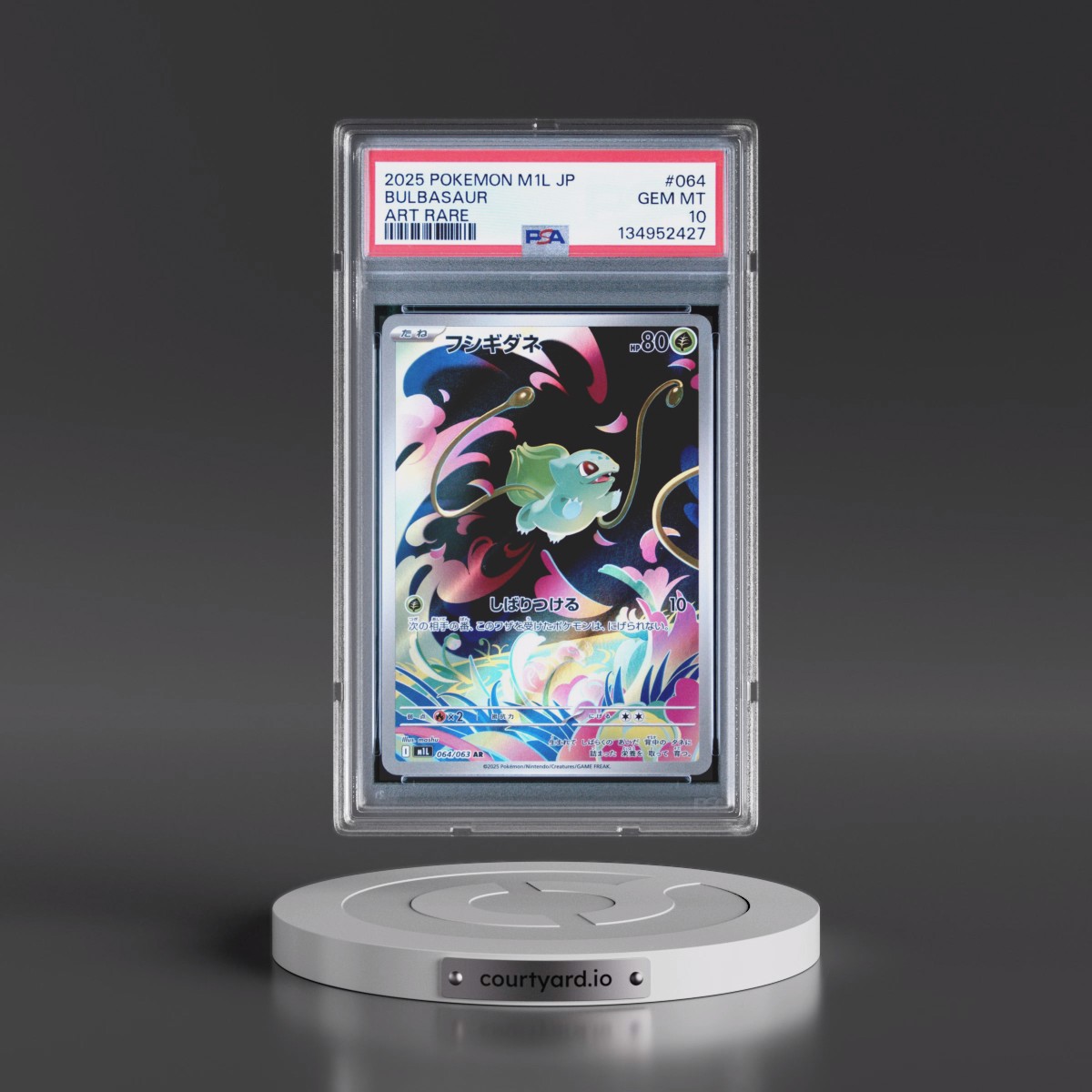2025 Pokémon M1l-Mega Brave #064 Bulbasaur - Art Rare (PSA 10 GEM MINT)