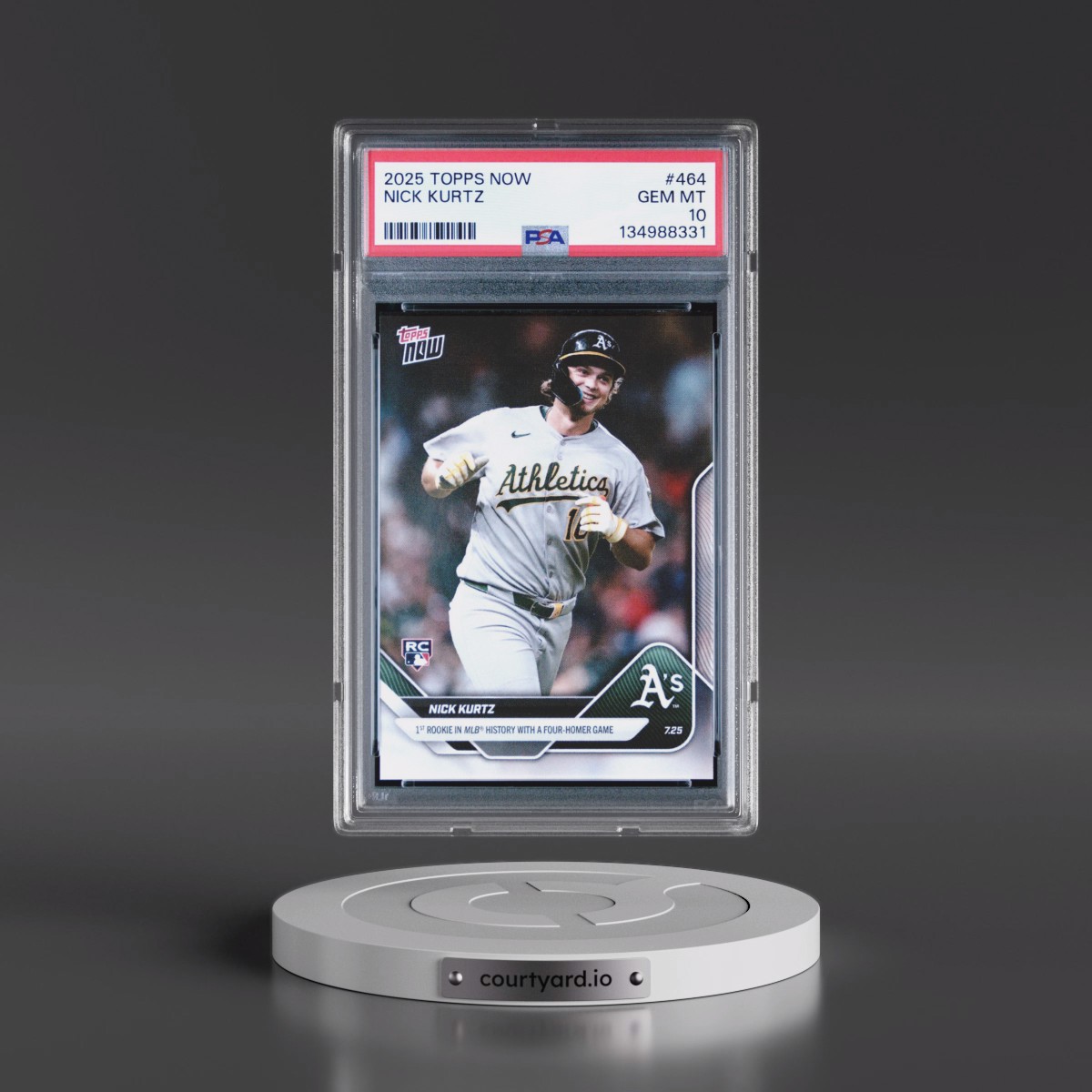 2025 Topps Now #464 Nick Kurtz (PSA 10 GEM MINT)