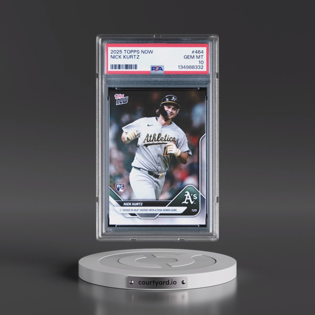 2025 Topps Now #464 Nick Kurtz (PSA 10 GEM MINT)