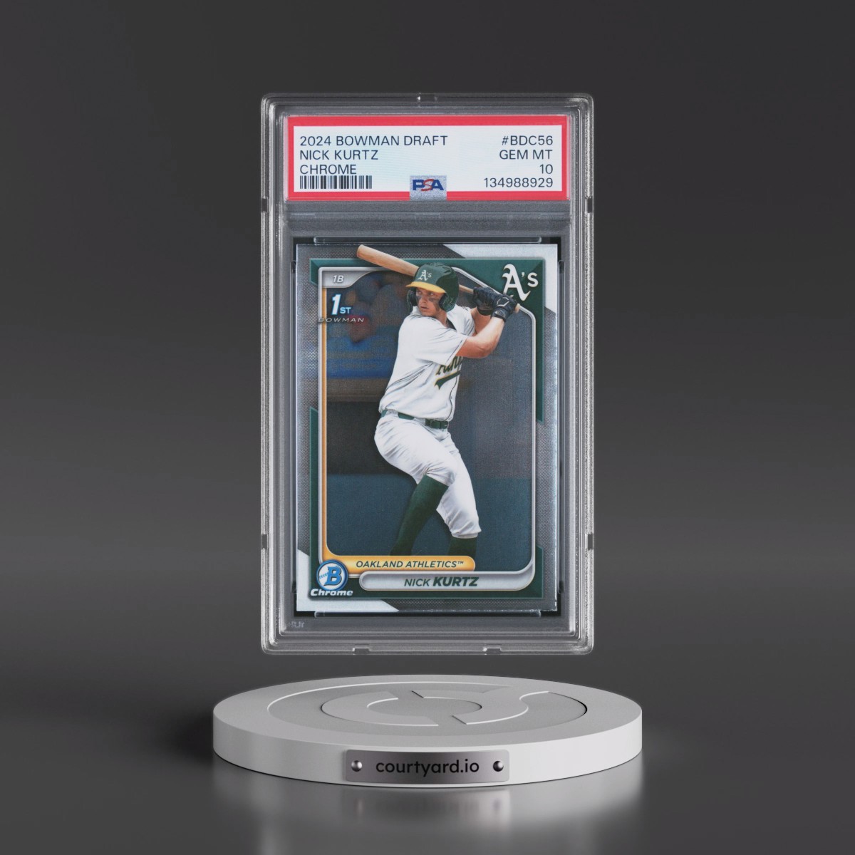2024 Bowman Draft #BDC56 Nick Kurtz - Chrome (PSA 10 GEM MINT)