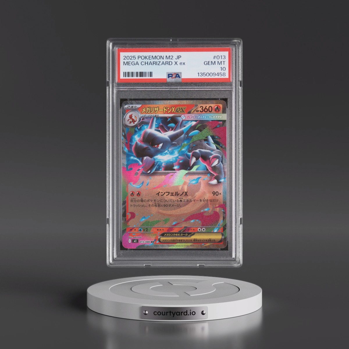 2025 Pokémon M2-Inferno X #013 Mega Charizard X EX - Holo (PSA 10 GEM MINT)