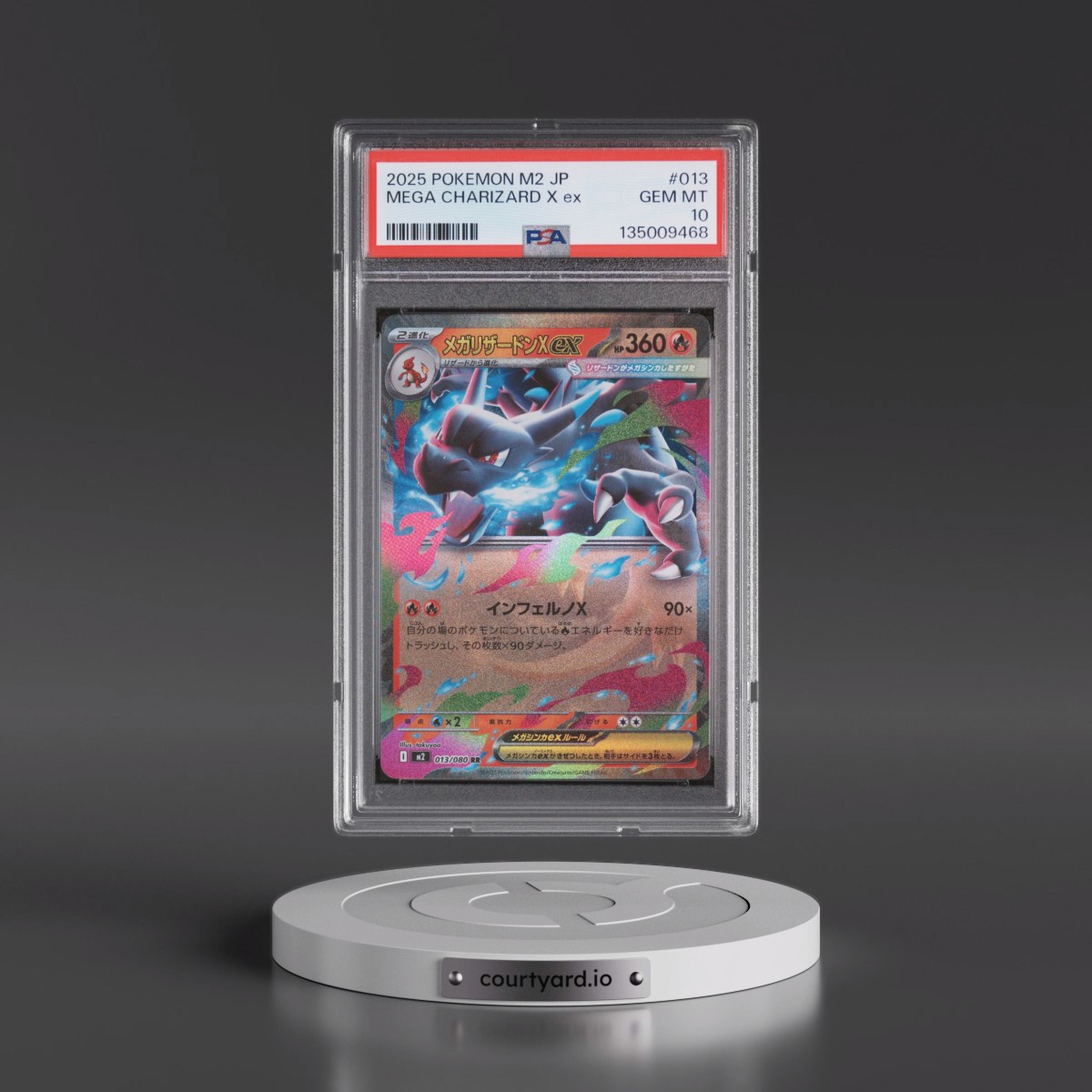 2025 Pokémon M2-Inferno X #013 Mega Charizard X EX - Holo (PSA 10 GEM MINT)