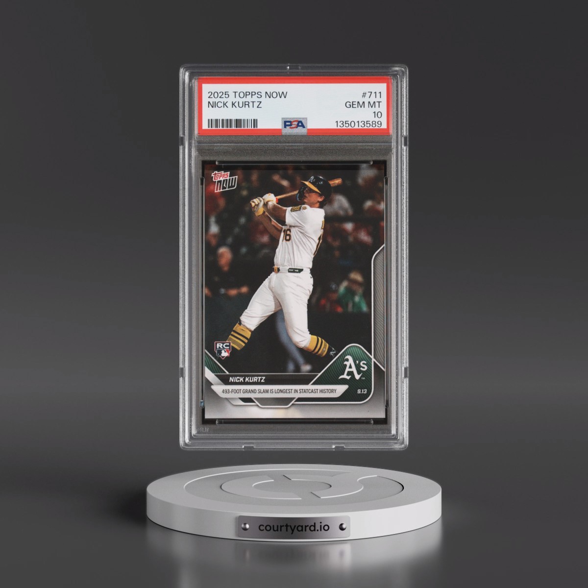 2025 Topps Now #711 Nick Kurtz (PSA 10 GEM MINT)