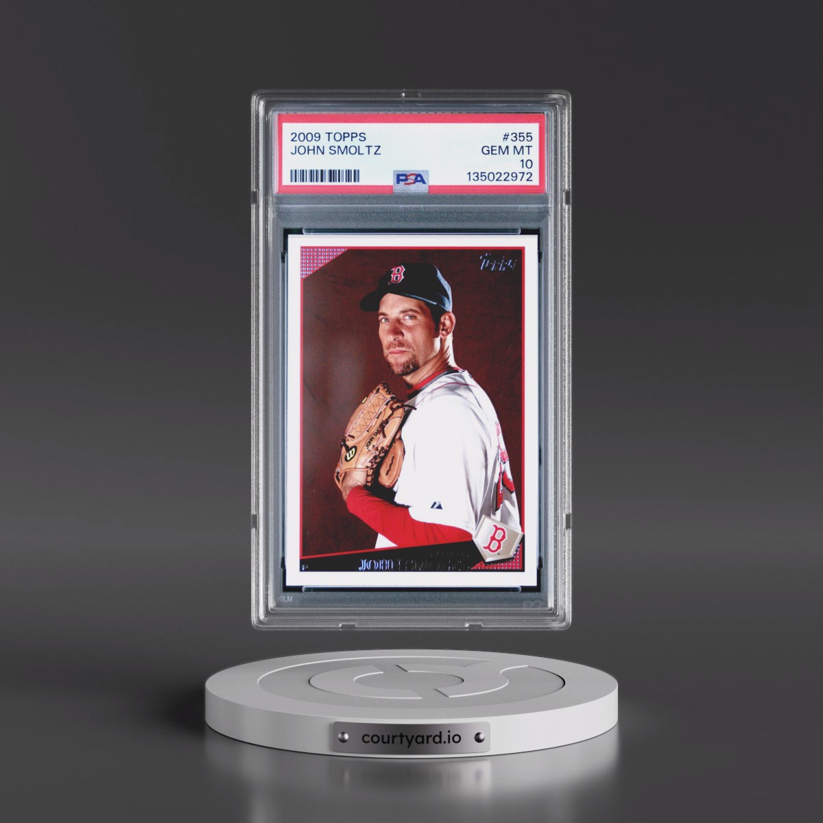 2009 Topps #355 John Smoltz (PSA 10 GEM MINT)
