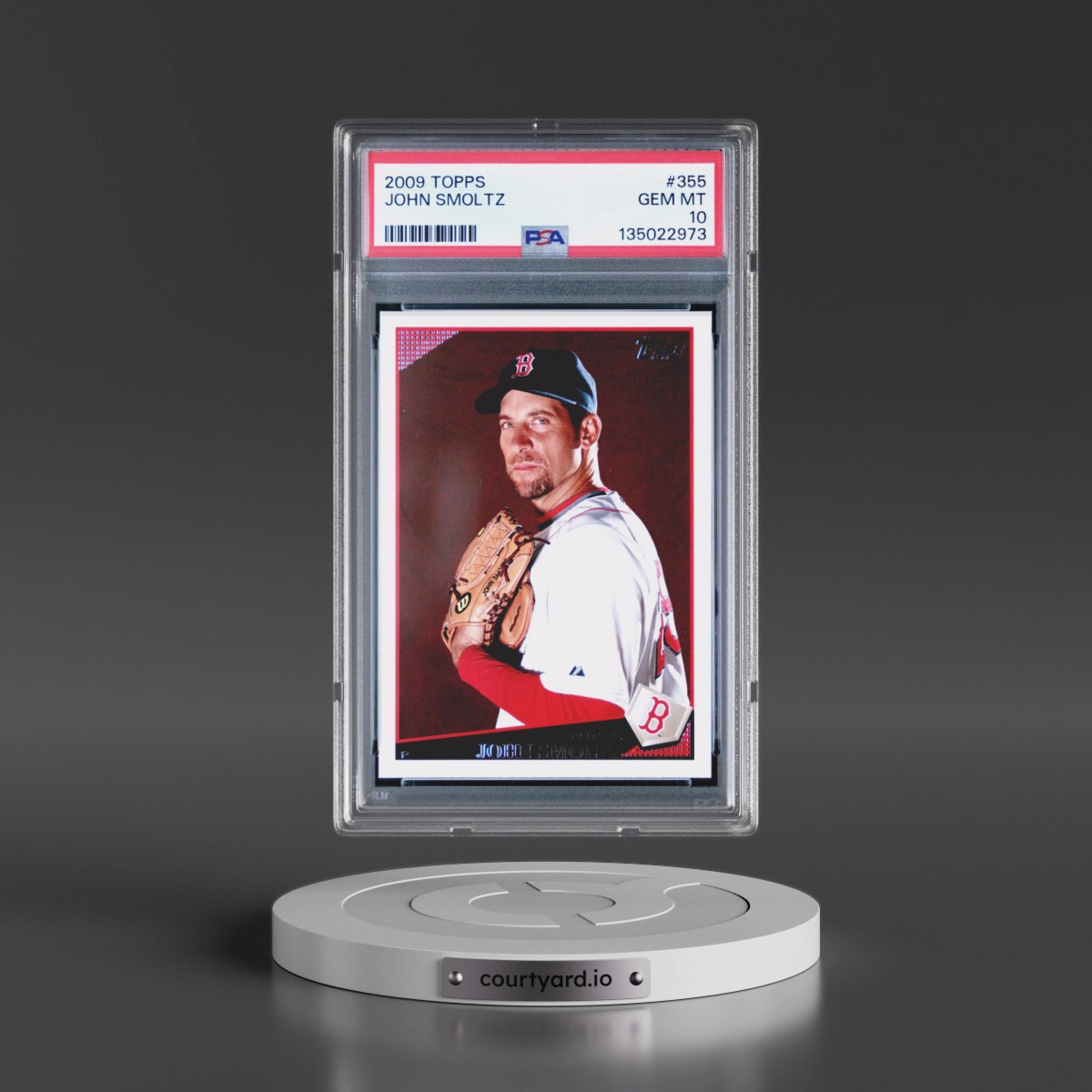 2009 Topps #355 John Smoltz (PSA 10 GEM MINT)