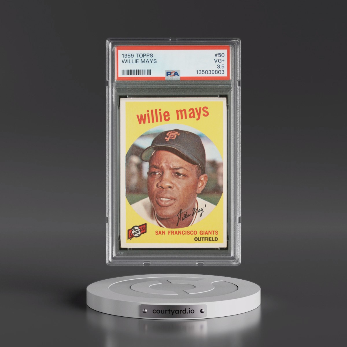 1959 Topps #50 Willie Mays (PSA 3.5 VG+)