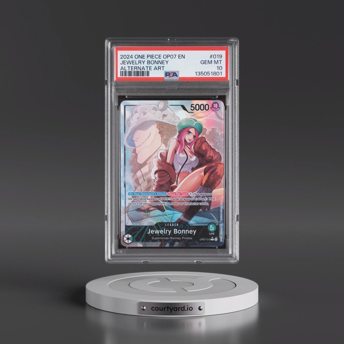 2024 One Piece 500 Years in the Future #019 Jewelry Bonney - Alternate Art (PSA 10 GEM MINT)