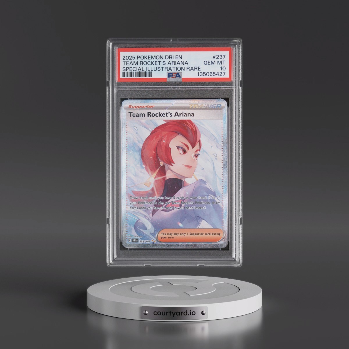2025 Pokémon Dri EN-Destined Rivals #237 Team Rocket's Ariana - Special Illustration Rare (PSA 10 GEM MINT)