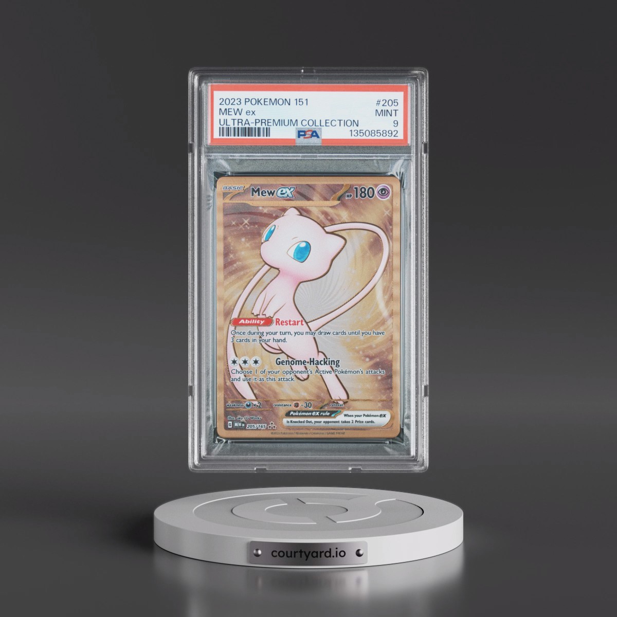 2023 Pokémon 151 Ultra-Premium Collection #205 Mew EX - Holo (PSA 9 MINT)