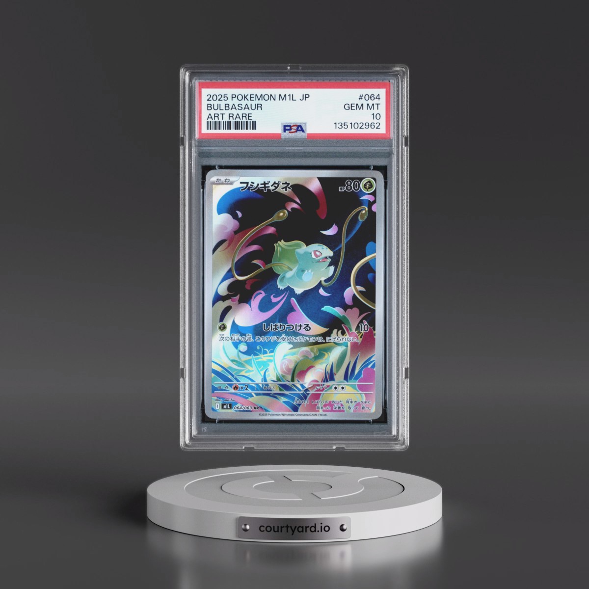 2025 Pokémon M1l-Mega Brave #064 Bulbasaur - Art Rare (PSA 10 GEM MINT)
