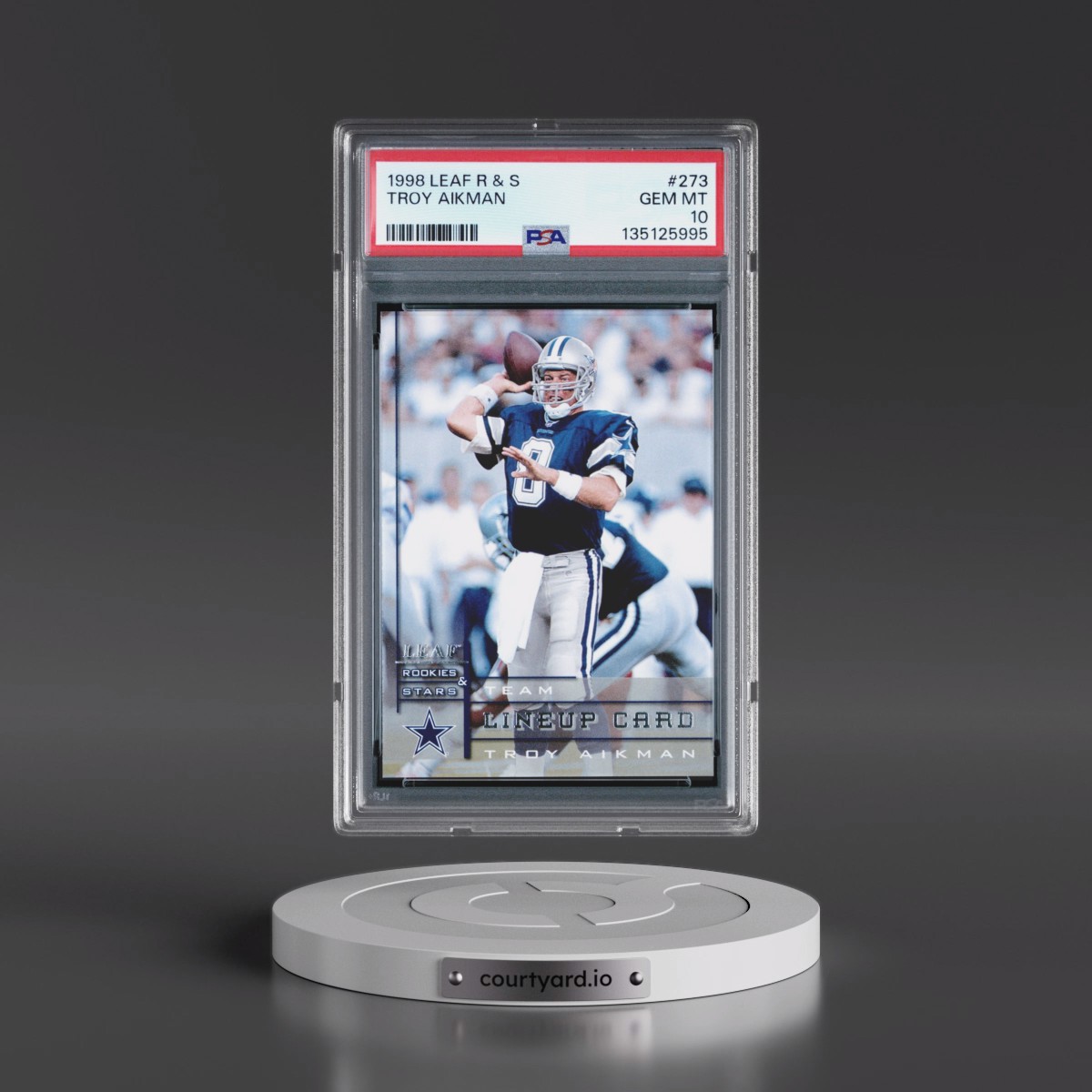 1998 Leaf Rookies & Stars #273 Troy Aikman (PSA 10 GEM MINT)