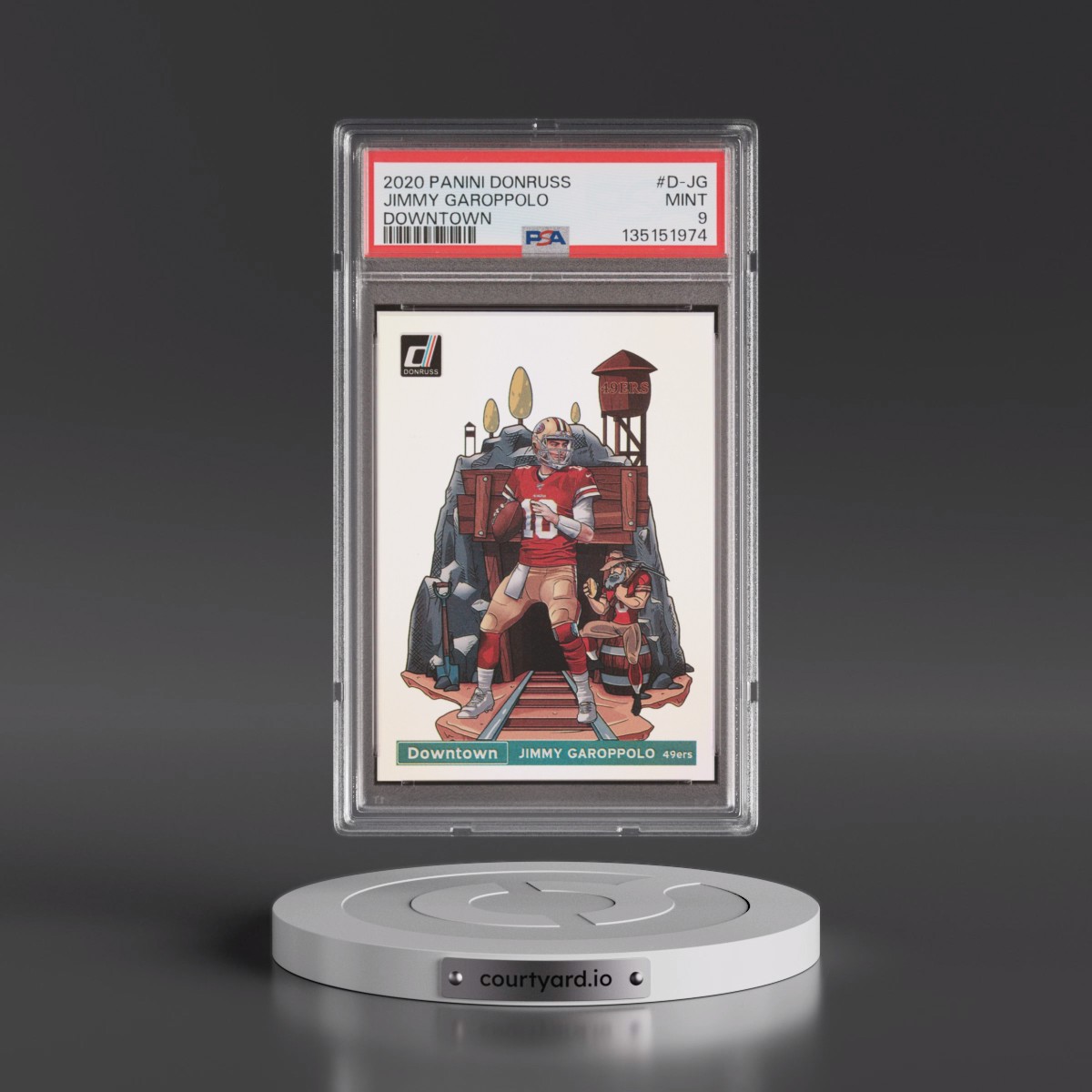 2020 Panini Donruss Downtown Jimmy Garoppolo #D-JG PSA 9