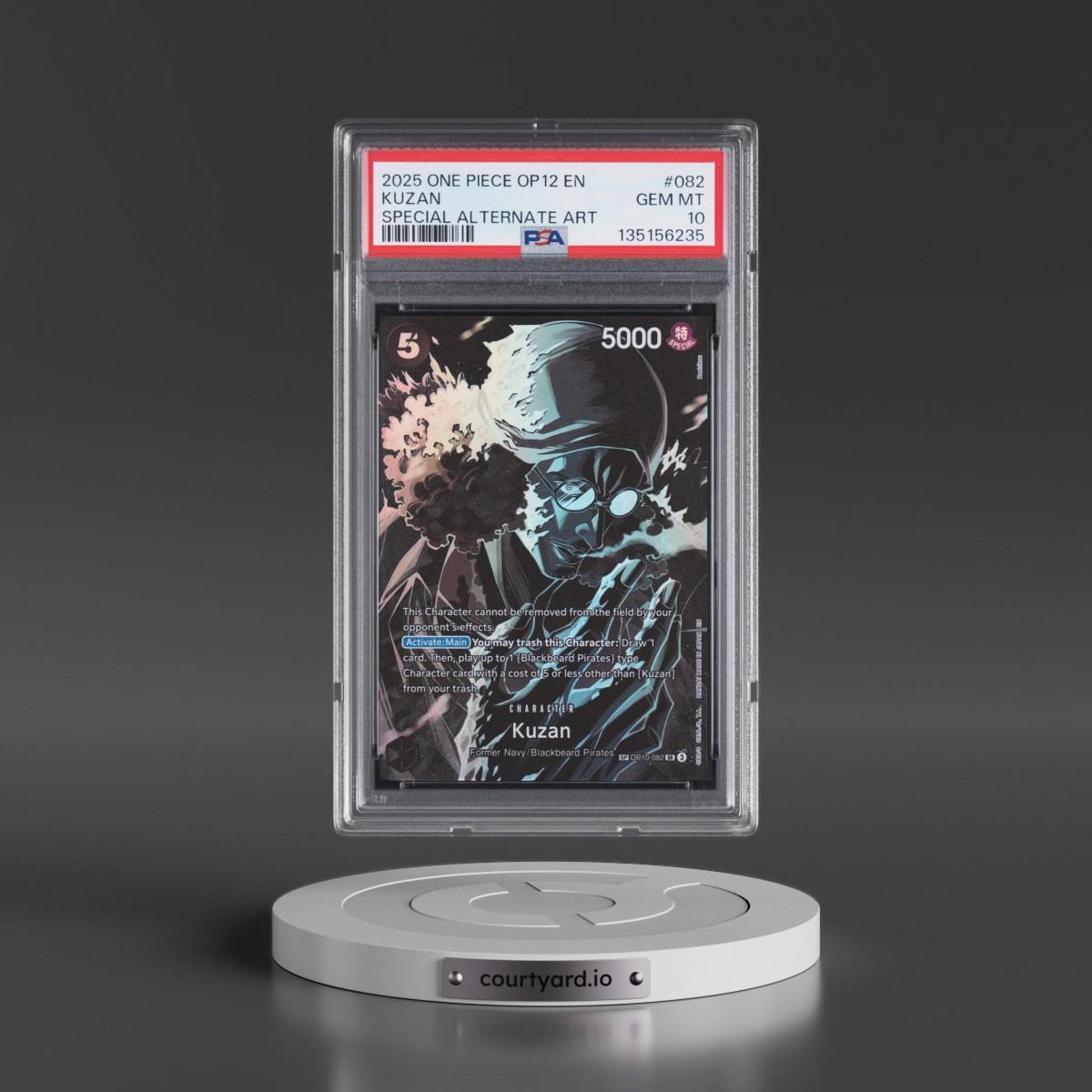 2025 One Piece OP12-Legacy of the Master #082 Kuzan - Special Alternate Art (PSA 10 GEM MINT)